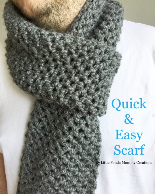 Quick & Easy Crochet Scarf Little Panda Mommy